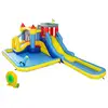 Image de Château gonflable enfant 6 en 1 - toboggan, trampoline, panier basket-ball, piscine, mur, pistolet - nombreux accesoires