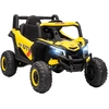 Image de Buggy Électrique Enfant Utv 12v 7km/h Max. Télécommande Jaune Noir
