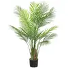 Image de Palmier artificiel - plante artificielle h.120cm - 4 pieds 22 feuilles grand réalisme - pot inclus