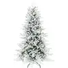 Image de Sapin De Noël Artificiel Enneigé H.180cm 1815 Branches Support Métal Pliable