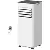 Image de Climatiseur mobile 7000btu 3 en 1 refroidissement ventilateur déshumidificateur télécommande kit d'évacution inclus blanc