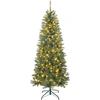 Image de Sapin De Noël Artificiel Led X 250 Blanc Chaud Ou Multicolore H.180 Cm Vert