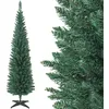 Image de Sapin de Noël slim - HOMCOM - 321 pointes de branche - facile à monter et ranger - plastique et métal - 180H cm - vert
