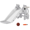 Image de Toboggan Enfant Design Girafon Panier De Basket-ball Intégré Plastique