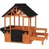 Image de Maisonnette Enfant Rangements Table Picnic Bois Bicolore