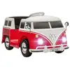Image de Voiture électrique enfant volkswagen combi t1 - 2 moteurs 12v - lecteur mp3 phares led klaxon blanc rouge