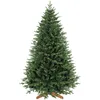 Image de Sapin de Noël artificiel - HOMCOM - 180 cm - 889 pointes de branches articulées réalistes support en bois - PE et PVC - vert