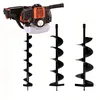 Image de GT GARDEN - Tarière thermique 52 cm3 - 3 CV + lot de 3 mèches (100 150 et 200 mm)