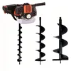 Image de GT GARDEN - Tarière thermique 52 cm3 - 3 CV + lot de 3 mèches (80 150 et 250 mm)