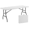 Image de Table rectangulaire pliante 180 cm en PEHD - 8 places