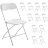 Image de Lot De 12 Chaises Pliantes Blanches