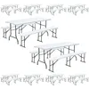 Image de Lot De 10 Tables Et Bancs Pliants 180 Cm