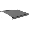 Image de Store banne semi-intgral 3x25m en aluminium gris Paimpol - Oviala