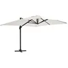 Image de Parasol déporté inclinable et rotatif 4x3m en aluminium écru - Oviala