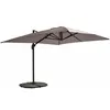 Image de Parasol Déporté 3x4m Inclinable Rotatif + 4 Dalles Lestées taupe - Oviala