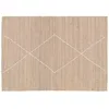 Image de Tapis en jute naturel à motif losange tissé main 160 x 230 cm Esha - Oviala