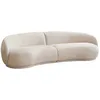 Image de Canapé en tissu beige 3 places L 266 cm Harper - Oviala