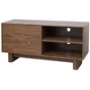 Image de Meuble TV 120 cm scandinave bois foncé - Oviala