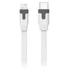 Image de MUVIT Cable plat type C/Lightning MFI - 1 m 3A - Blanc