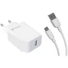 Image de MUVITCHAN Pack chargeur secteur 12W+Cable USB C - 1.2m - Blanc