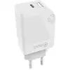Image de Chargeur secteur USB/USB-C - Blanc MUVIT