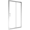 Image de ONDEE - Façade EKLA - Façade coulissante 100x185x06cm - Verre trempé - Finitions chromé