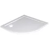 Image de ONDEE ZEN Receveur de douche BULL - 1/4 de cercle 80cm - SMC - Blanc - Extra-plat