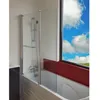 Image de ONDEE ZEN Pare-baignoire SANDRA 2V - Paroi 120x140x04cm - Verre trempé - Finition chromé