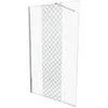 Image de ONDEE ZEN Paroi de douche TAILA - Verre trempé 8mm - Sérigraphie Motif givré - 100x200cm