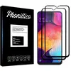 Image de Verre Trempé Pour Samsung Galaxy A50 [pack 2] Film Transparent Intégral Bord Noir Vitre Protection Ecran Phonillico®