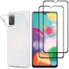 Image de Coque Pour Samsung Galaxy A41 Et 2 Verres Trempé Bord Noir Film Protection Ecran Phonillico®