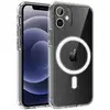 Image de Coque Pour Iphone 12 (6,1") - Silicone Transparent Avec Cercle Magnétique Intégré Phonillico®