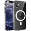 Image de Coque pour iPhone 12 MINI (5 4) - Silicone Transparent avec Cercle magnétique intégré Phonillico®