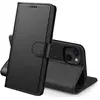 Image de Coque Pour Iphone 13 (6,1") - Portefeuille Noir Rabat Clapet Aimanté Rangement Cartes Phonillico®