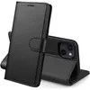 Image de Coque Portefeuille - Phonillico® - iPhone 13 - Noir - Effet Cuir - Support Vidéo