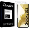 Image de Film Vitre Protection Ecran - Phonillico - Samsung S22 5G - Pack de 2 - Verre Trempé - Résistant aux rayures