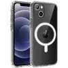 Image de Coque Pour Iphone 14 Plus - Silicone Transparent Avec Cercle Magnétique Intégré Phonillico®