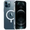 Image de Coque Pour Iphone 14 Pro - Silicone Transparent Avec Cercle Magnétique Intégré Phonillico®