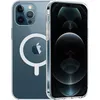 Image de Coque pour iPhone 14 PRO MAX - Silicone Transparent avec Cercle magnétique intégré Phonillico®