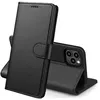 Image de Coque pour iPhone 14 PRO MAX - Phonillico - Portefeuille Noir - Aimanté - Rangement Cartes - Semi-rigide