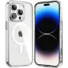 Image de Coque Pour Iphone 15 Pro - Silicone Transparent Avec Cercle Magnétique Intégré Phonillico®