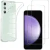 Image de Coque Pour Samsung Galaxy S23 Fe Et 2 Verres Trempé Film Protection Ecran Phonillico®