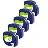 Image de Rubans Blanc - Phonillico® - Compatible Dymo LetraTag - 5 pièces - 12mm x 4m - Papier