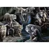 Image de Bluebird Puzzle Puzzle Anne Stokes Wolf Collage 1500 Pièces Animaux