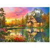 Image de Puzzle - Bluebird - The Mountain Cabin - 1000 pièces - Thème paysage - Pour adultes