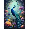 Image de Bluebird Puzzle Puzzle Flowers & Peacock - 500 Pièces - Jouet Coloré