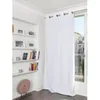 Image de Rideau Grande hauteur Phonique Thermique et Occultant Moondream Blanc 140x350 cm