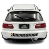 Image de Solido Honda Civic EG6 Mugen Racing 1992 - Miniature 1/18 blanche (montée métal)