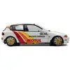 Image de Solido honda civic eg6 1:18 blanche bandes racing jantes or A2503508