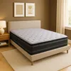 Image de Matelas 160x200 Cm - Double Surmatelas - Accueil Mémoire De Forme Et Ressorts Ensachés